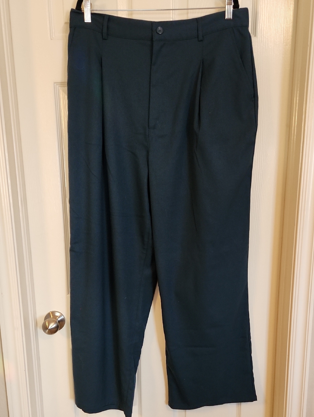 Urban Outfitters Wide Leg Dress Pants in Dark Teal